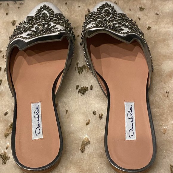 OSCAR De LA RENTA Spanish Mules - Picture 2 of 3